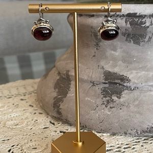 Authentic Vintage Garnet Stone Set in 925 Silver with an India marking